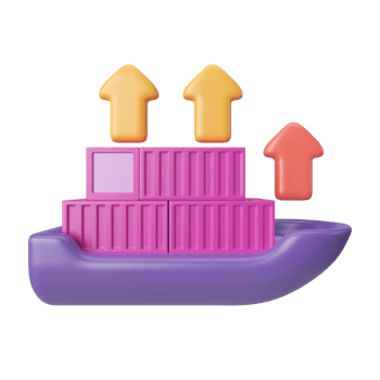 Export 3D Illustration Icon png