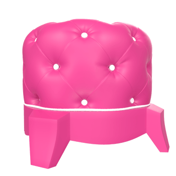 Ottoman chair isolated on transparent png