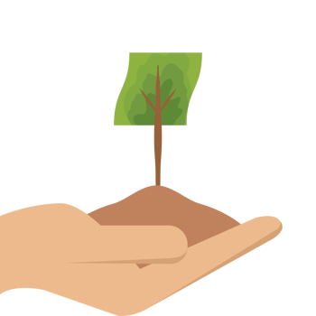 One Hand Holding Tree Plant Life Green Nature png