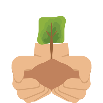 Two Hand Holding Giving Tree Plant Nature Life Green png