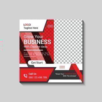 Corporate Social Media Post Design vector