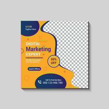 Modern And Creative Corporate Social Media Post Design vector