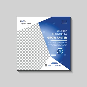 Modern And Creative Corporate Social Media Post Design vector