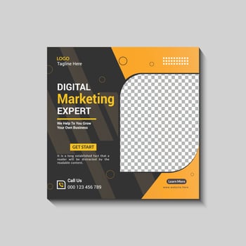 Modern And Creative Corporate Social Media Post Design vector