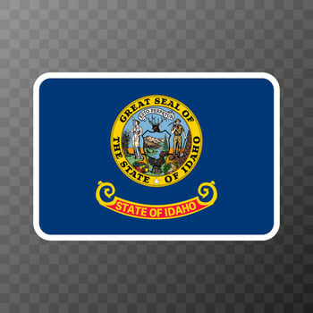 Idaho state flag. Vector illustration.