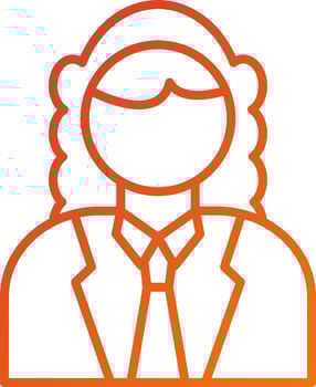 Judge Male Icon Style vector