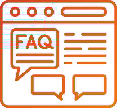 FAQ Icon Style vector