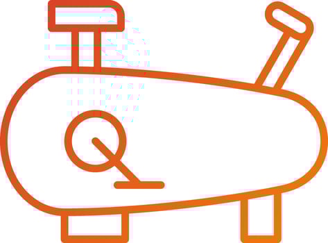 Bicycle Simulator Icon Style vector