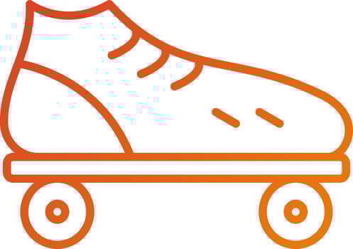 Roller Skate Icon Style vector