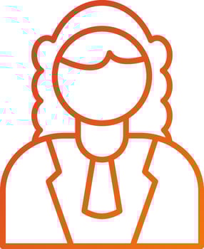 Judge Male Icon Style vector