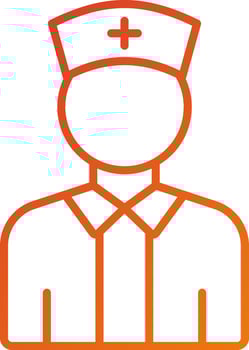 Nurse Male Icon Style vector