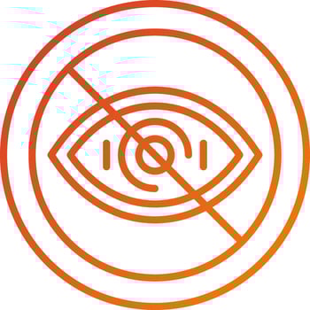 Legal Blindness Icon Style vector