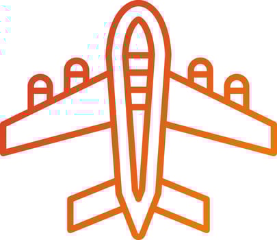 Airplane Icon Style vector
