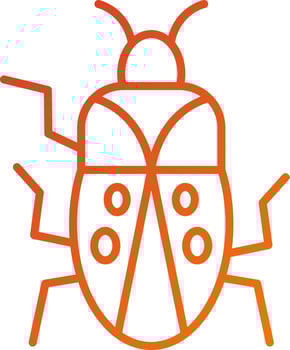 Bug Icon Style vector