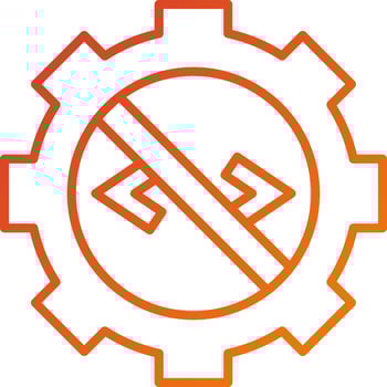 No Code Icon Style vector