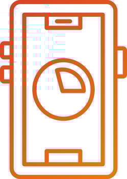 Data Usage Icon Style vector