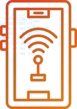 Wifi Tethering Icon Style vector