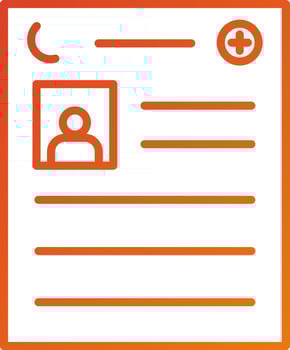 Patient Pofile Icon Style vector
