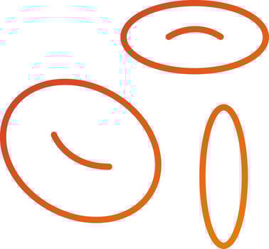 Blood Cells Icon Style vector