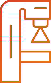 Mammography Icon Style vector
