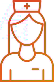 Nurse Icon Style vector