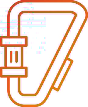 Carabiner Icon Style vector