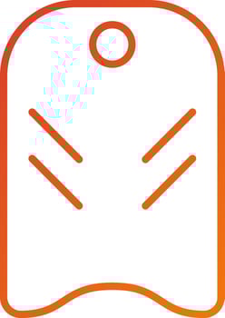 Bodyboarding Icon Style vector