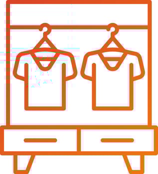 Clothing Rack Icon Style vector
