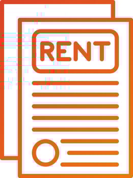Rental Application Icon Style vector