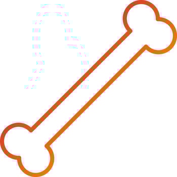 Bone Icon Style vector