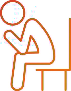 Loneliness Icon Style vector