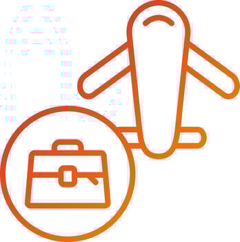 Business Travel Icon Style vector