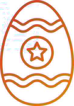 Easter Egg Icon Style vector