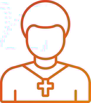 Priest Icon Style vector