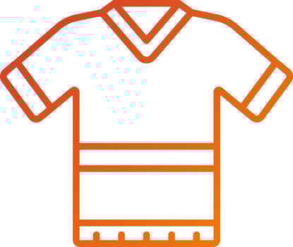 Rugby Shirt Icon Style vector