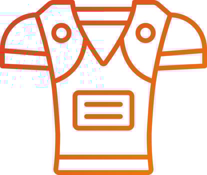 Chest Armor Icon Style vector