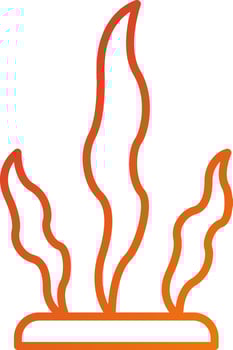Seaweed Icon Style vector