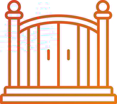 Entry Gate Icon Style vector