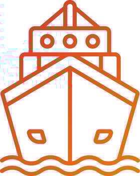 Yatch Icon Style vector