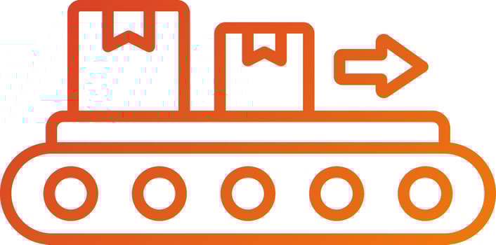 Conveyor Icon Style vector