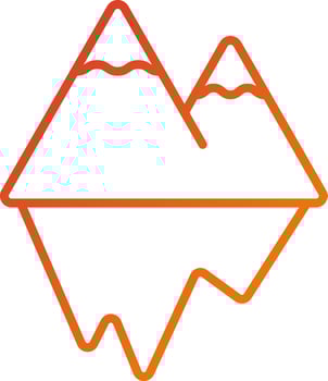 Iceberg Icon Style vector