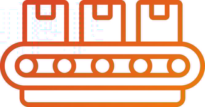 Conveyor Belt Icon Style vector