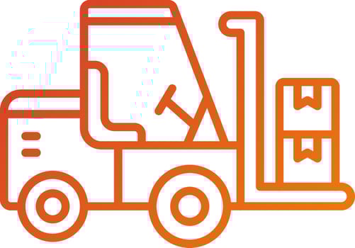 Forklift Icon Style vector