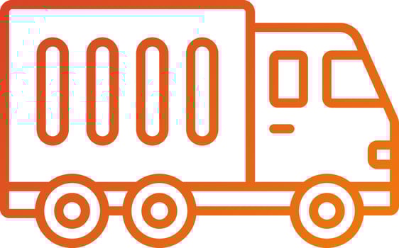 Container Truck Icon Style vector