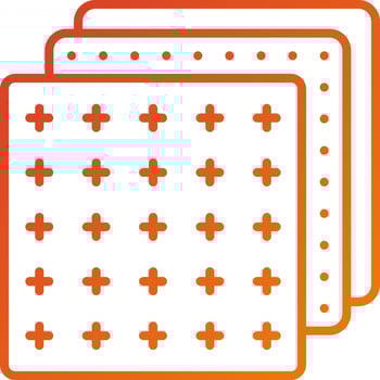 Color Fabric Icon Style vector