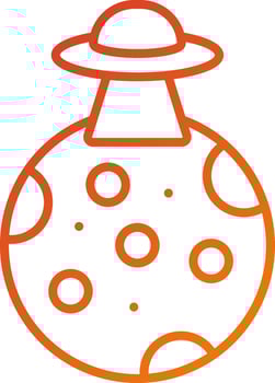 Space Invasion Icon Style vector