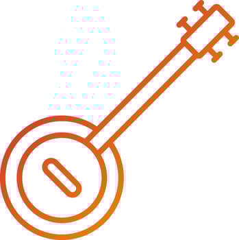 Banjo Icon Style vector