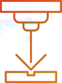Laser Beam Icon Style vector