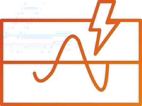Electrical Threshold Icon Style vector