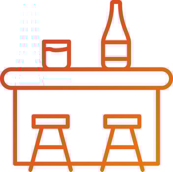 Bar Counter Icon Style vector